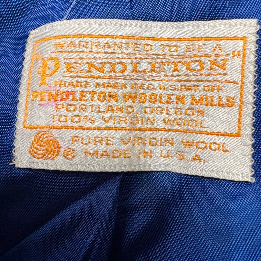Pendleton Royal Blue Wool Blazer - image 2